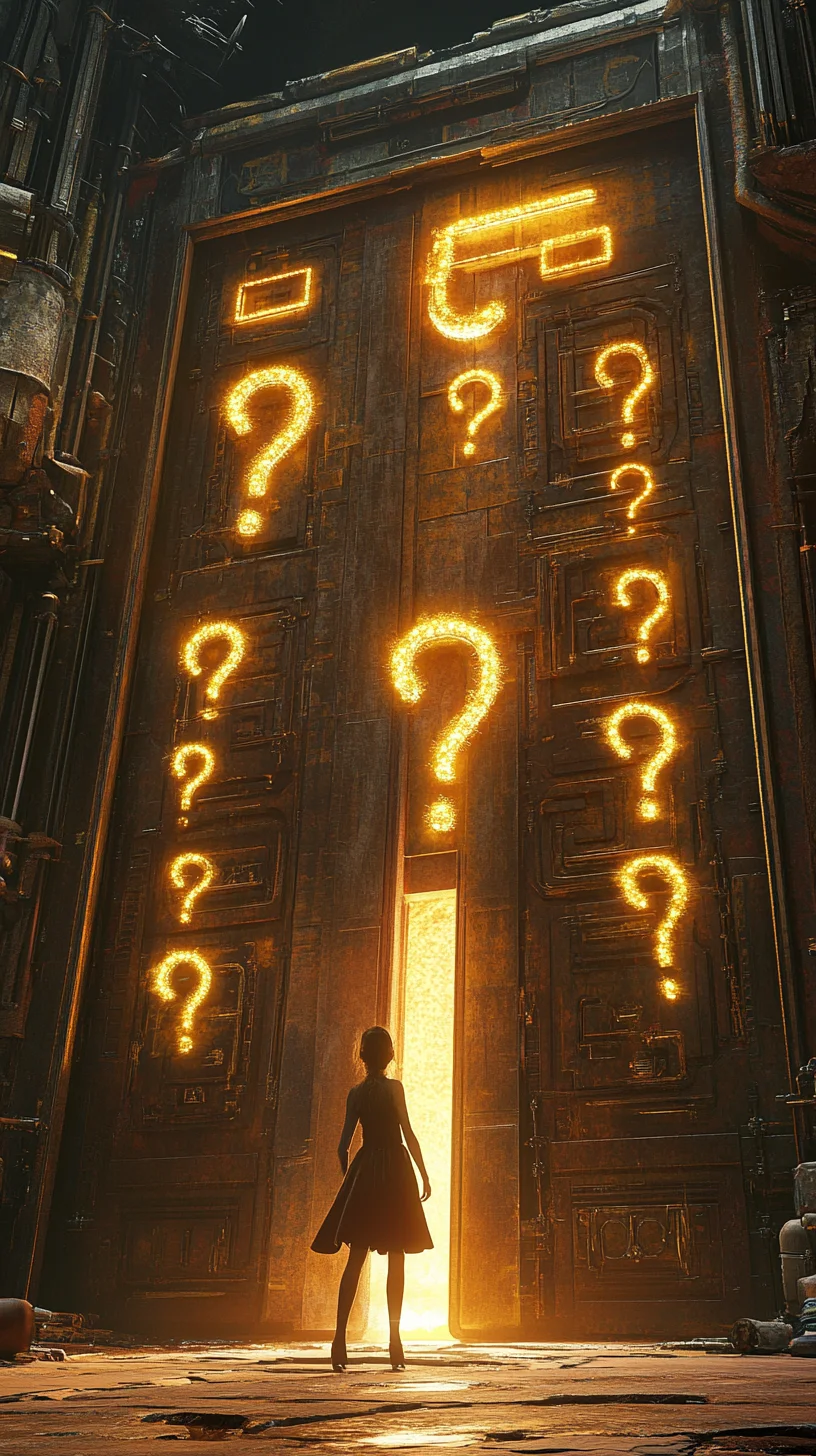Woman opening door of question marks — cash central FAQ answers